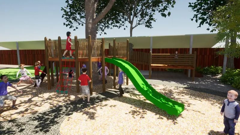 Playground landscaping render - 1