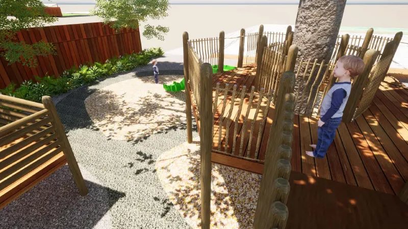 Playground landscaping render - 5